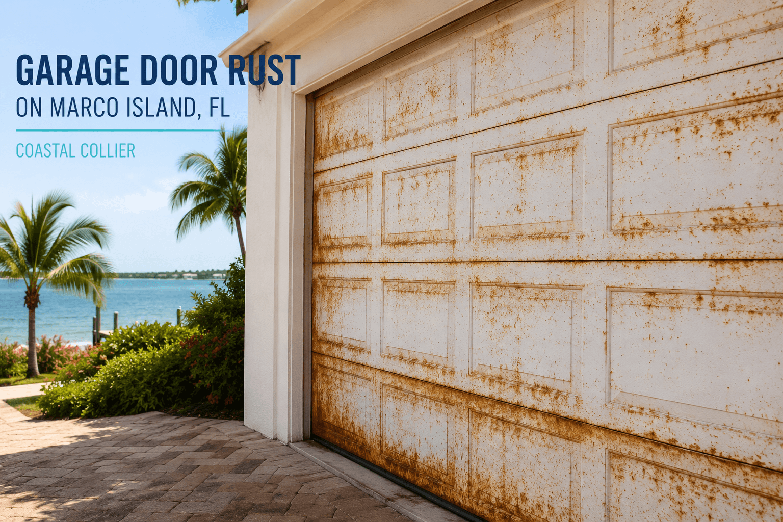 Garage Door Rust on Marco Island & Coastal Collier Homes