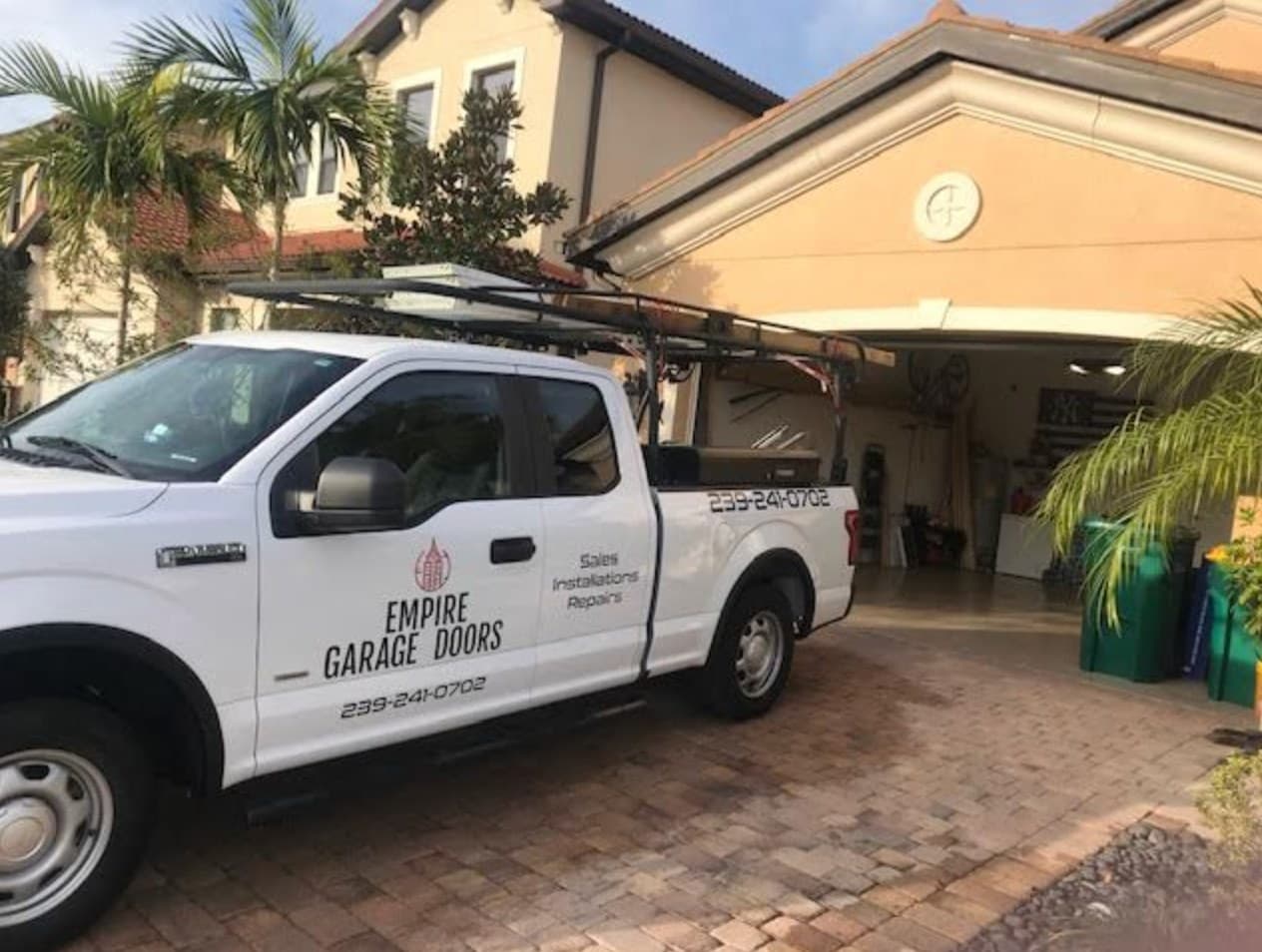 Beautiful finished garage door installation