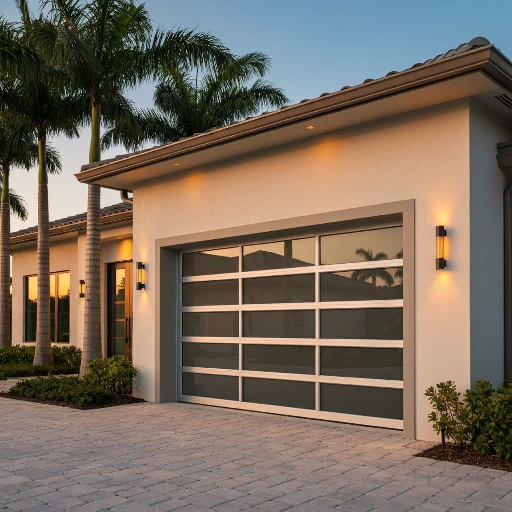 Premium residential garage door in Southwest Florida